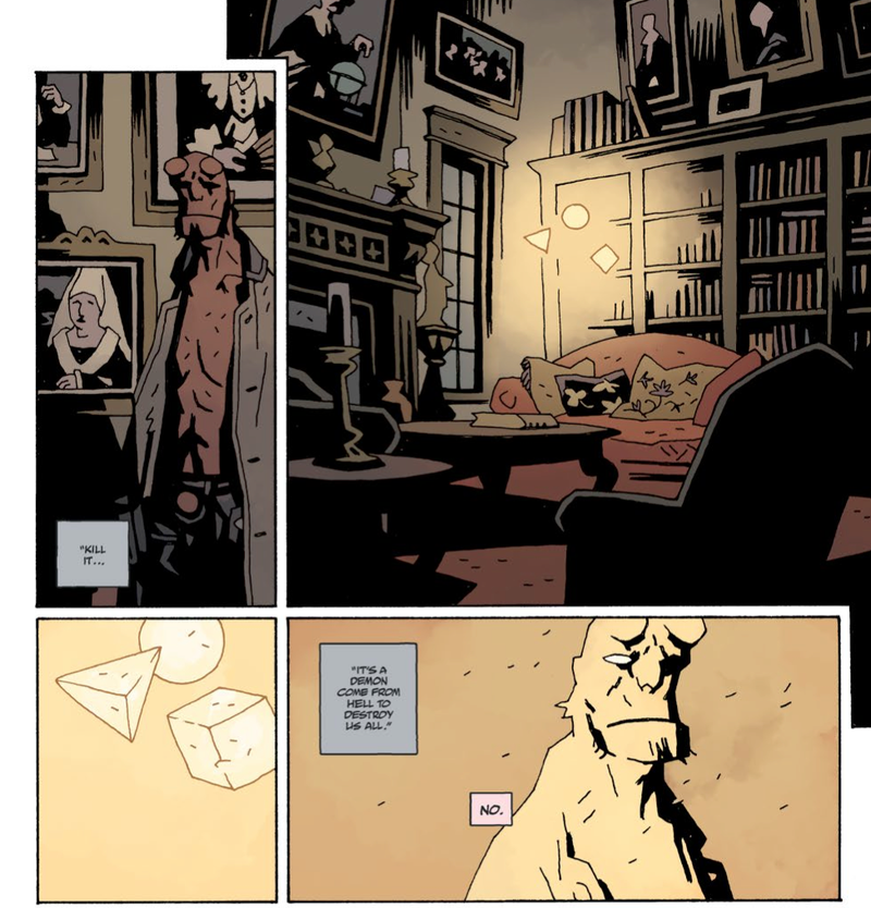 Illustration for article titled Mike Mignola puts his signature creation to rest in Hellboy In Hell #10